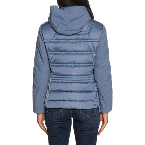 Piumino Donna corto effetto semilucido Celeste Yes Zee- Francavilla Moda